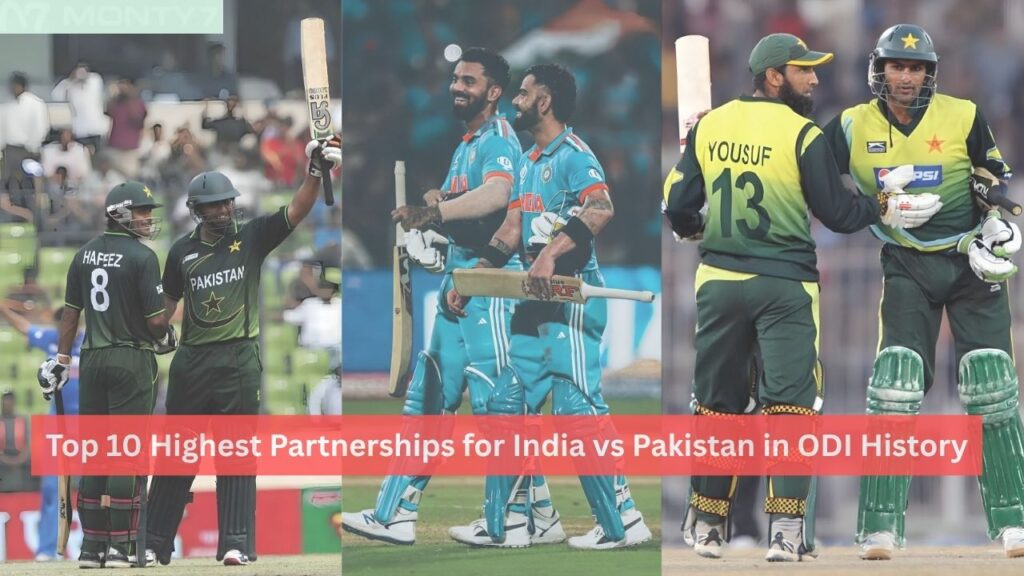 Highest Partnerships for India vs Pakistan in ODI History